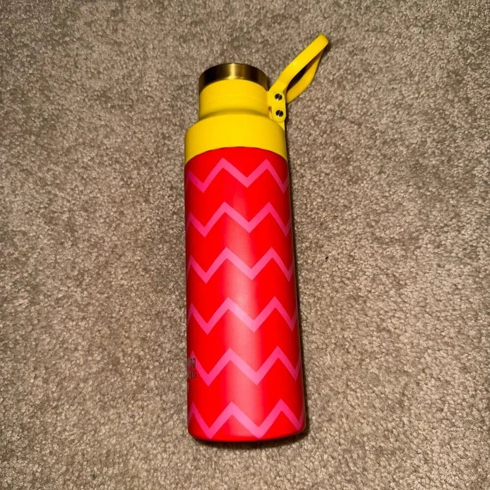 Target Rowing Blazers Vacuum Insulated Water Bottle Stainless Steel Red Pink NEW